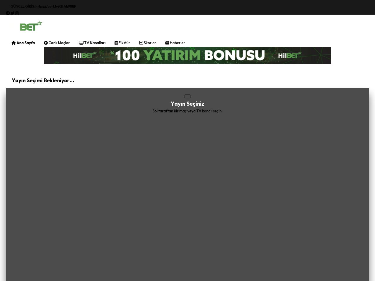 Hilbet TV | Canlı Spor Yayınları