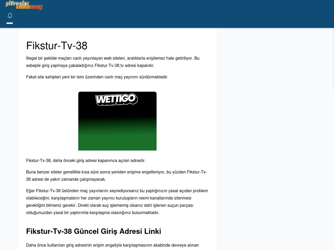 Fikstur-Tv-38 Canlı Maç - Şifresiz canlı maç izle