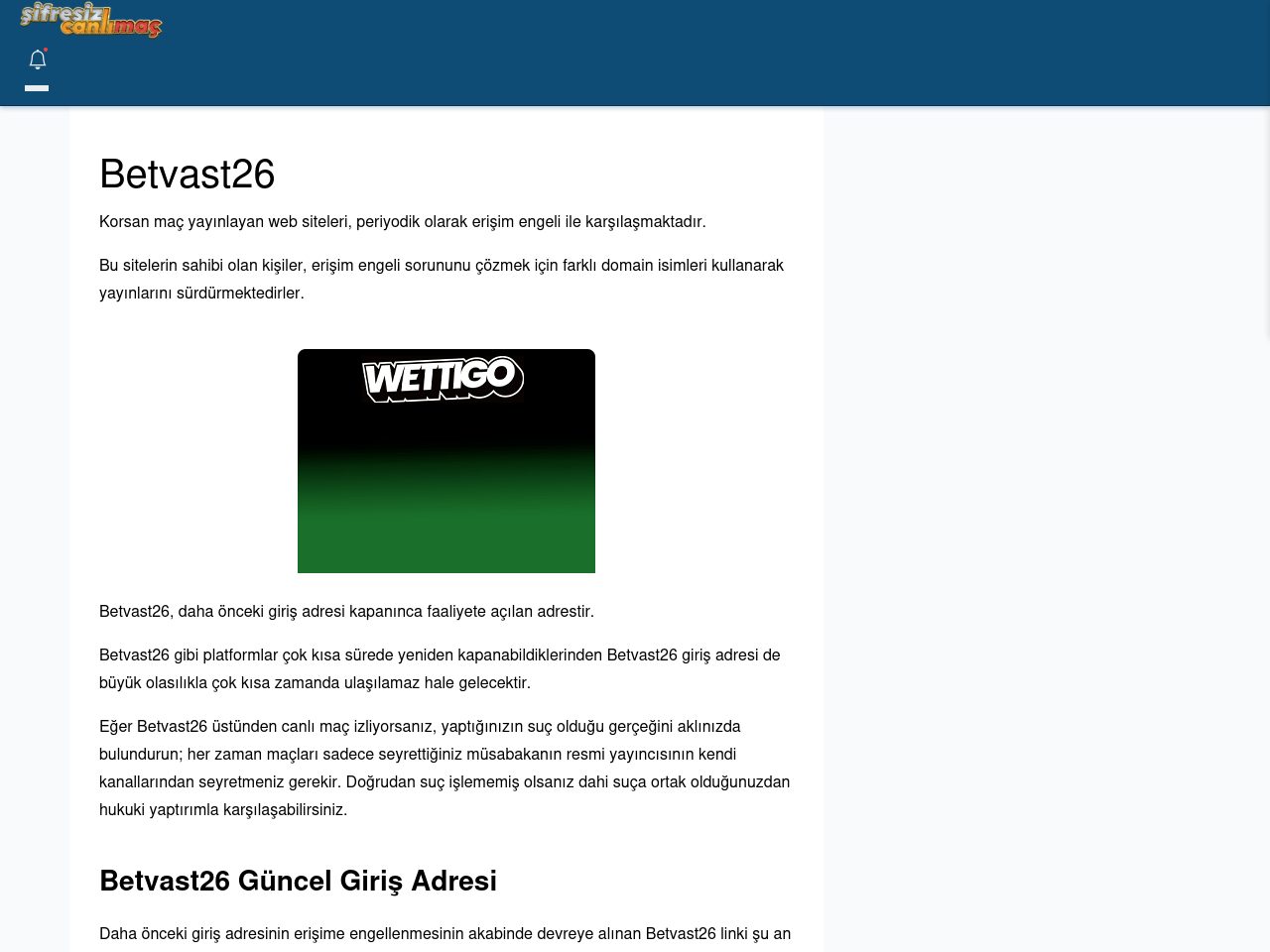 Betvast26 Giriş Linki - Şifresiz canlı maç izle
