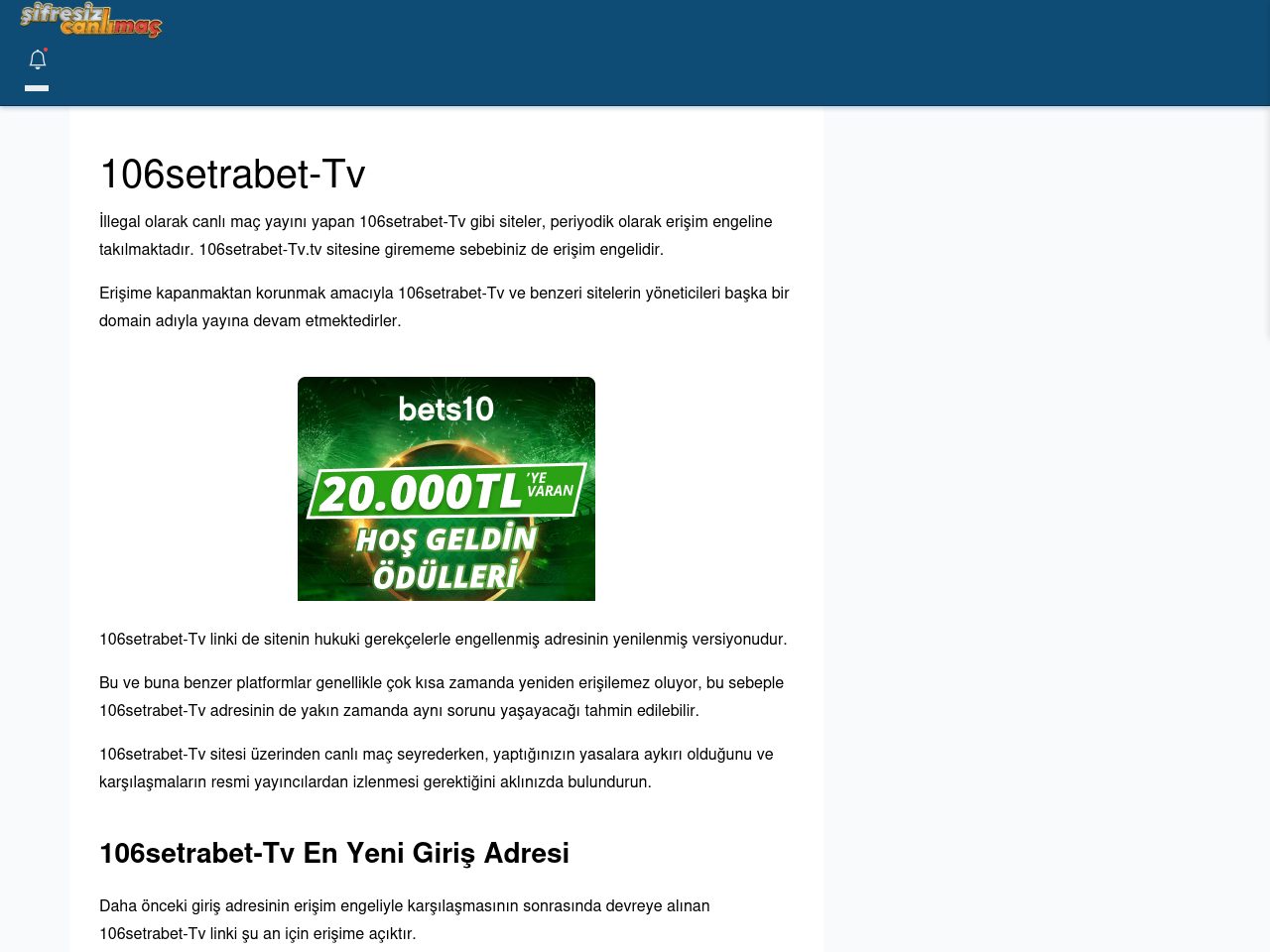 106setrabet-Tv Canlı Maç İzle - Şifresiz canlı maç izle