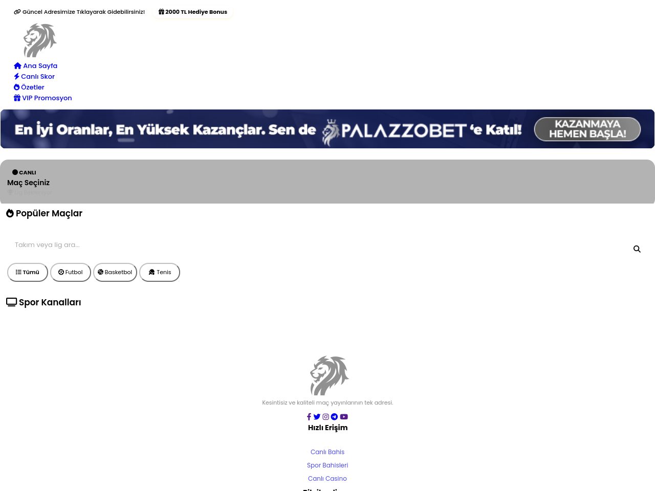 Palazzo TV | Canlı Maç İzle