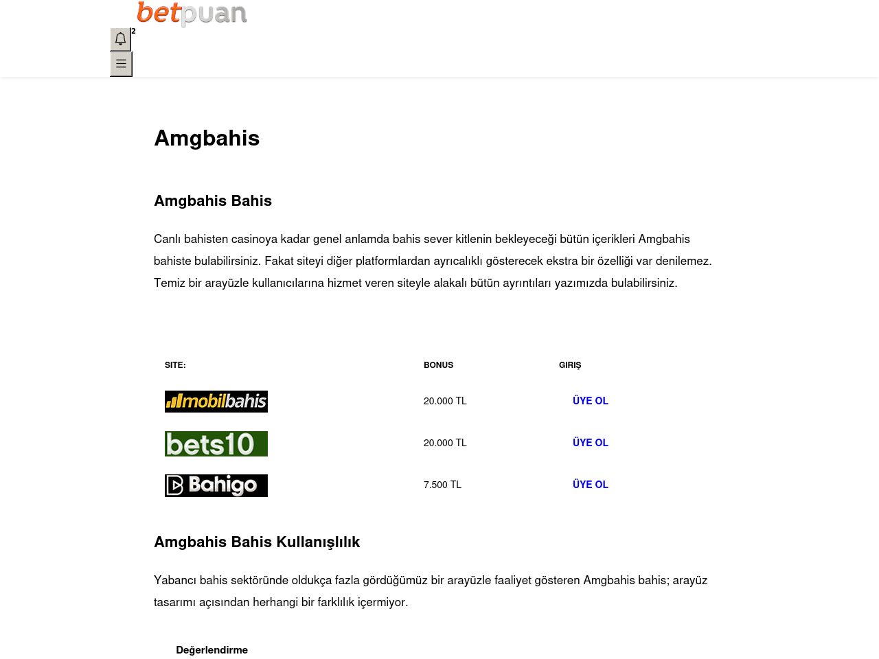 Amgbahis Bahis Analiz