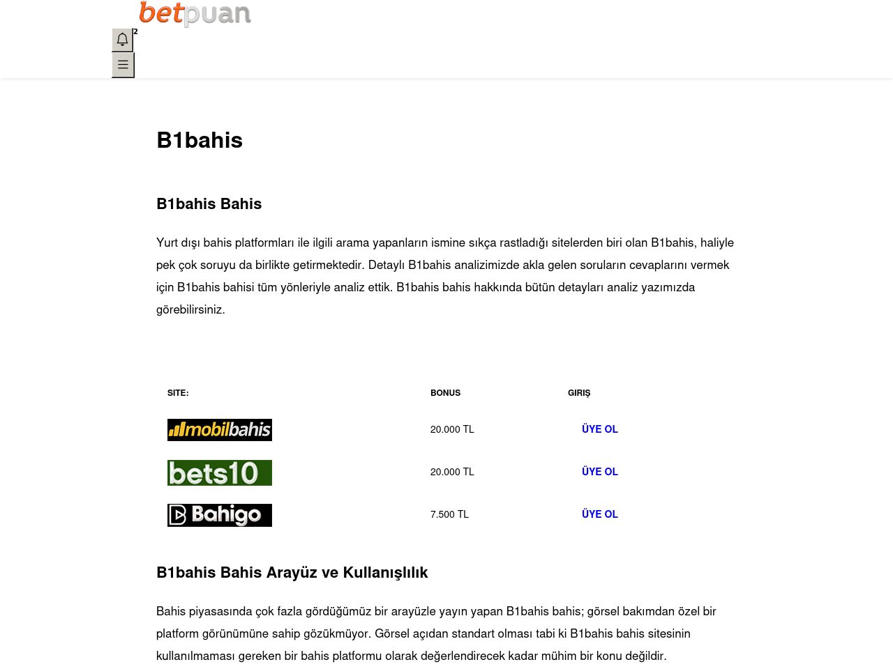 B1bahis Bahis Hakkında Detaylı Bilgiler