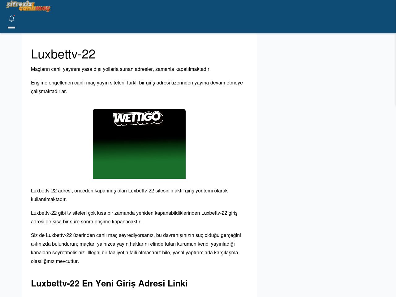 Luxbettv-22 Güncel Giriş - Şifresiz canlı maç izle