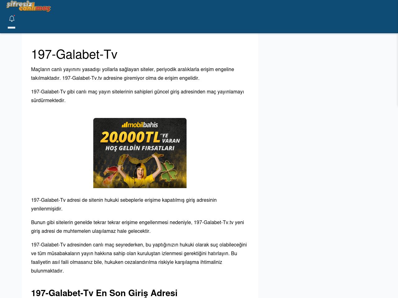 197-Galabet-Tv Güncel Giriş - Şifresiz canlı maç izle