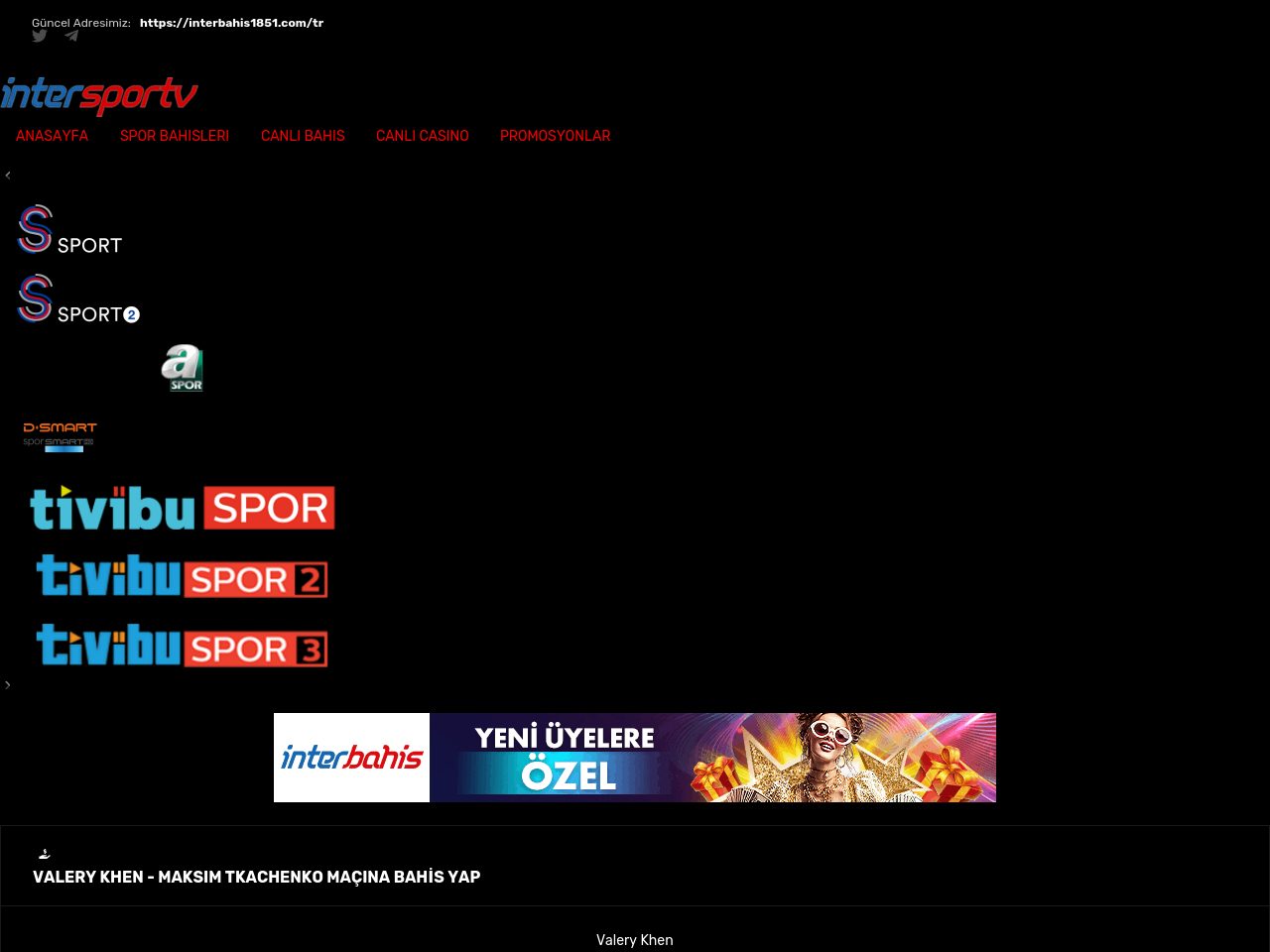 İntersportv beIN SPORTS - Canlı Maç izle, Canlı Maç izleme, HD Canlı Maç