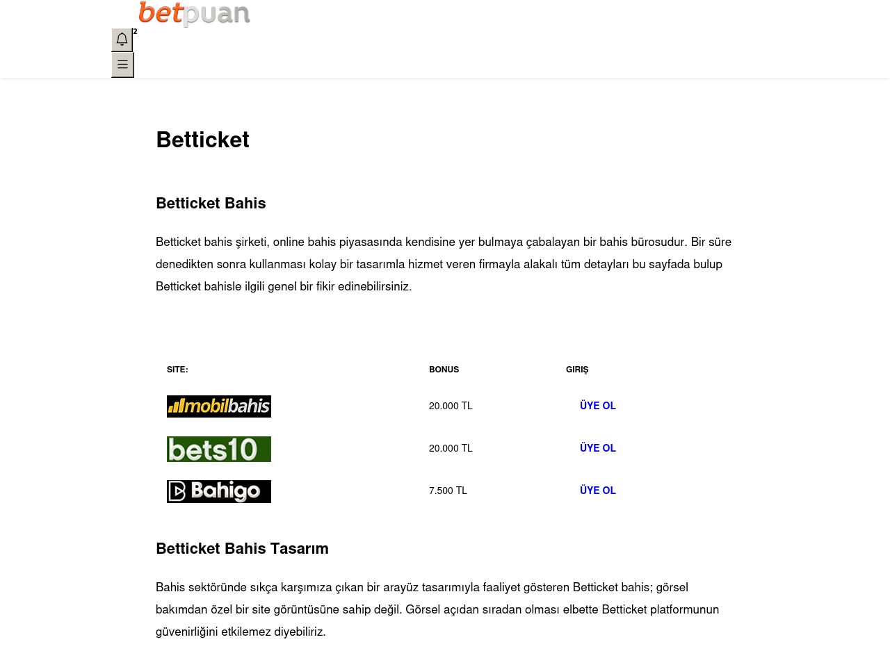 Betticket