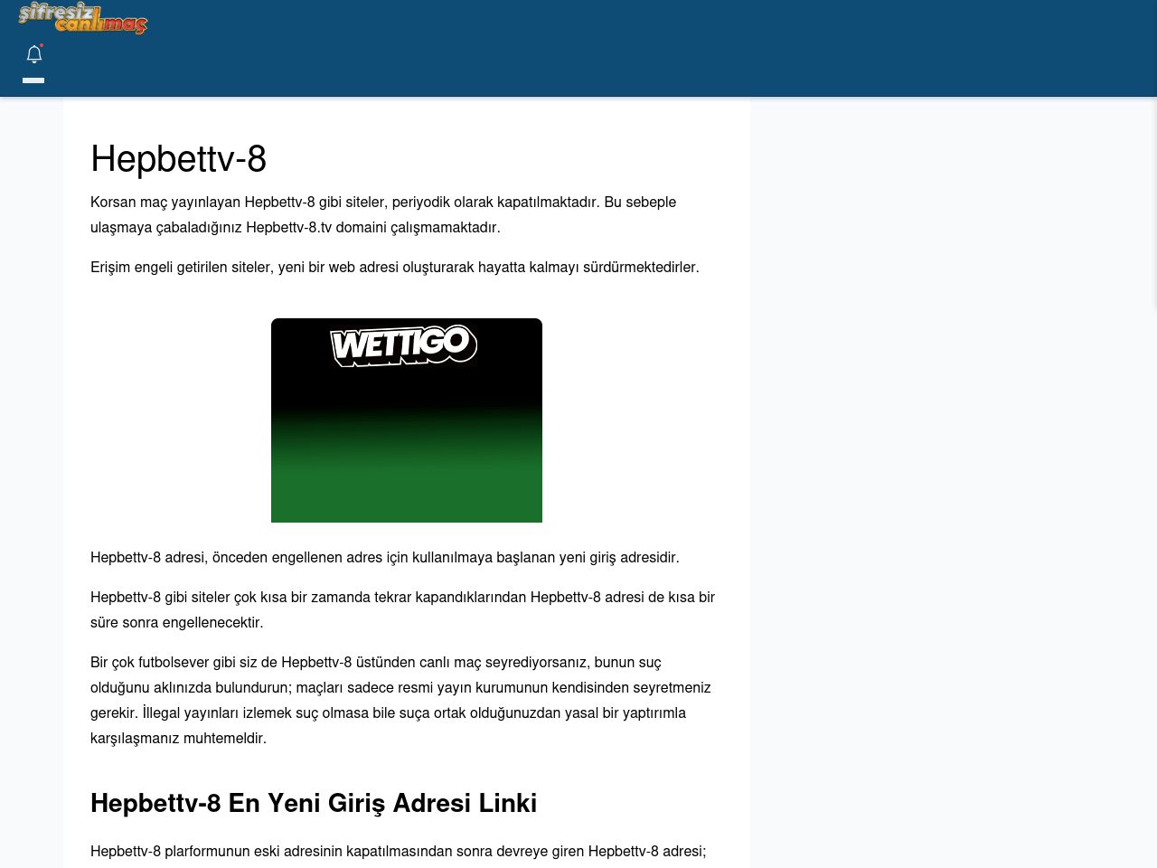 Hepbettv-8 Maç İzle - Şifresiz canlı maç izle