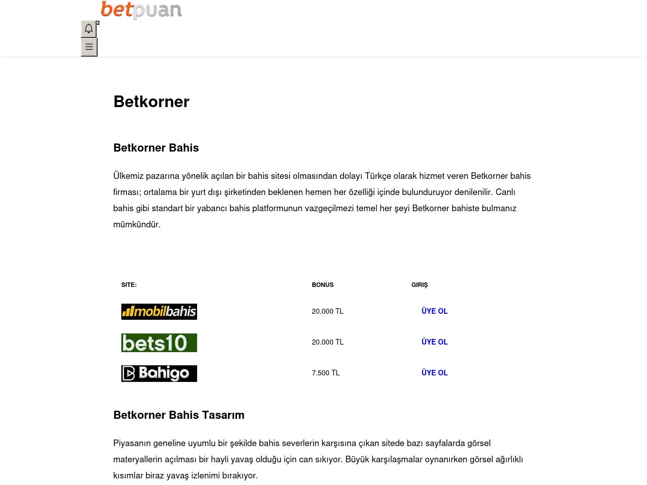 Betkorner