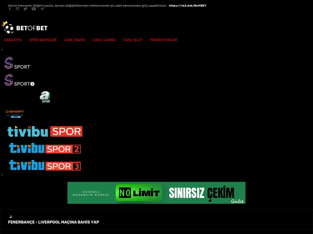 Betofbet TV - Canlı Maç izle, Canlı Maç izleme, HD Canlı Maç