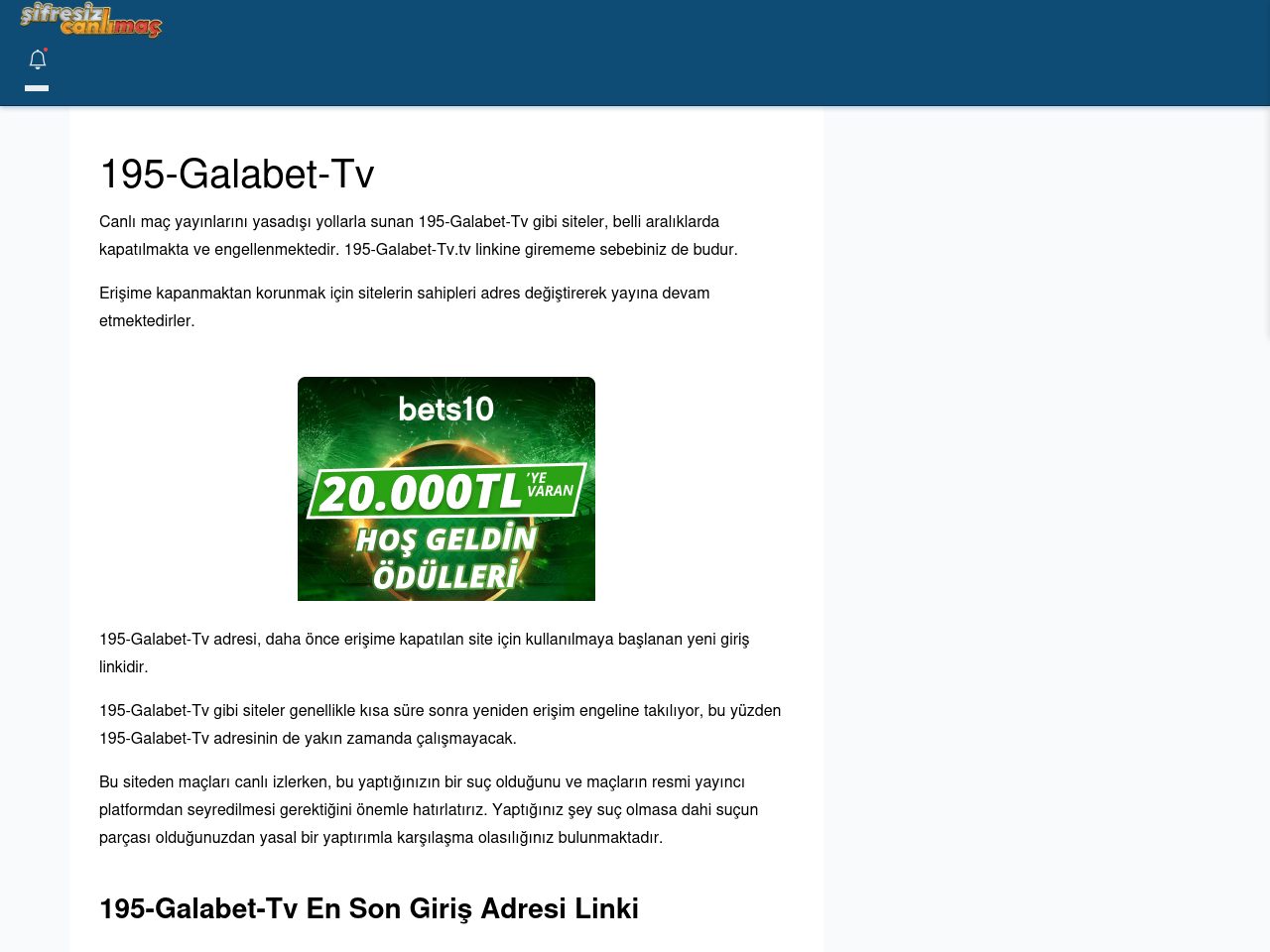 195-Galabet-Tv Canlı Maç İzle - Şifresiz canlı maç izle