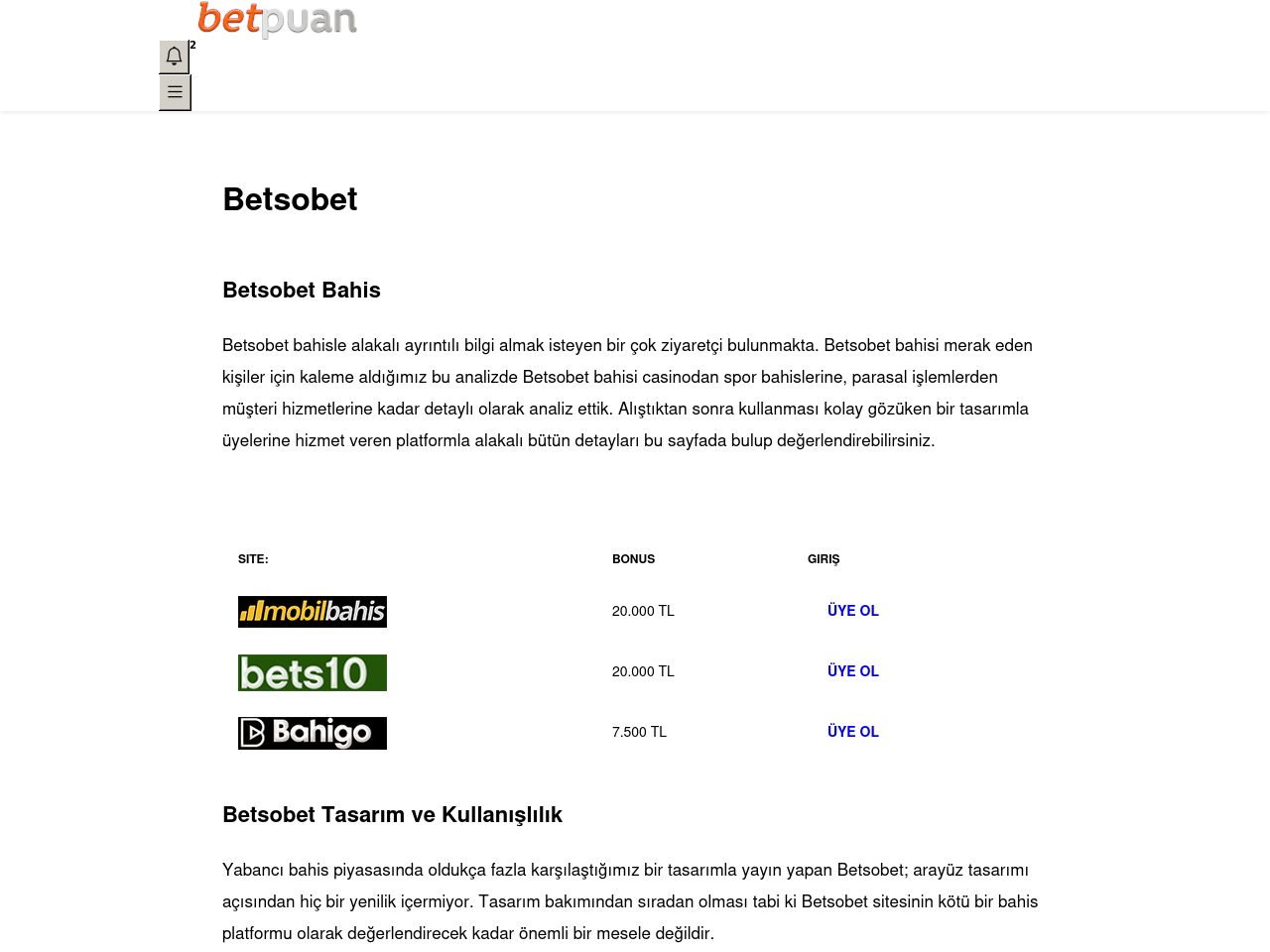 Betsobet
