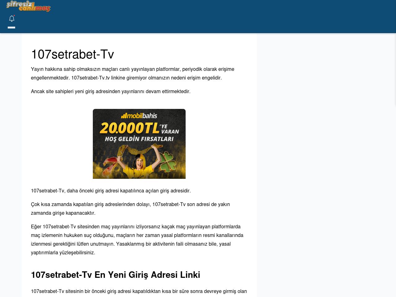 107setrabet-Tv Güncel Giriş - Şifresiz canlı maç izle