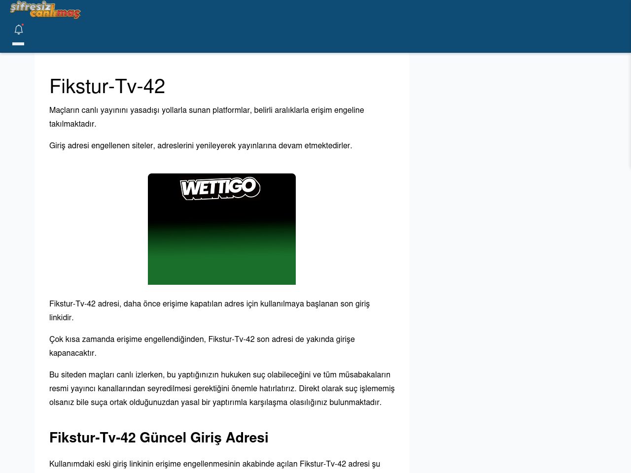 Fikstur-Tv-42 Maç İzle - Şifresiz canlı maç izle