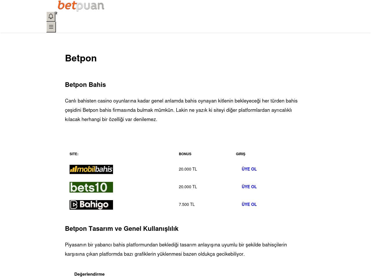 Betpon