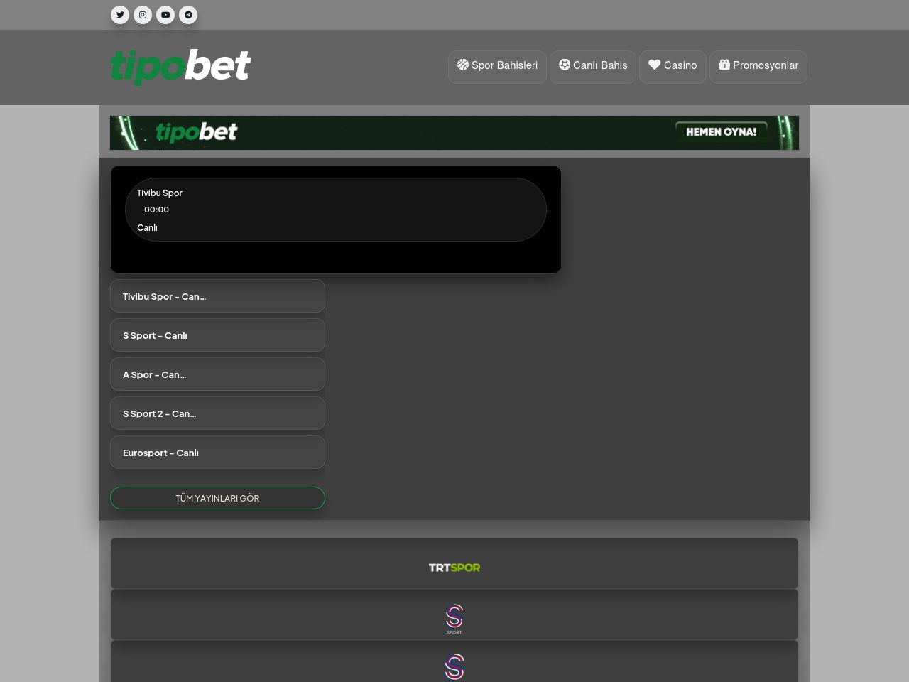 TipoBet TV | TipoBet TV