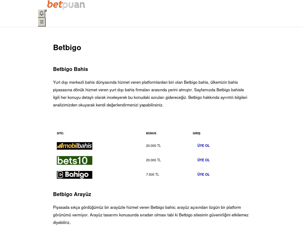 Betbigo