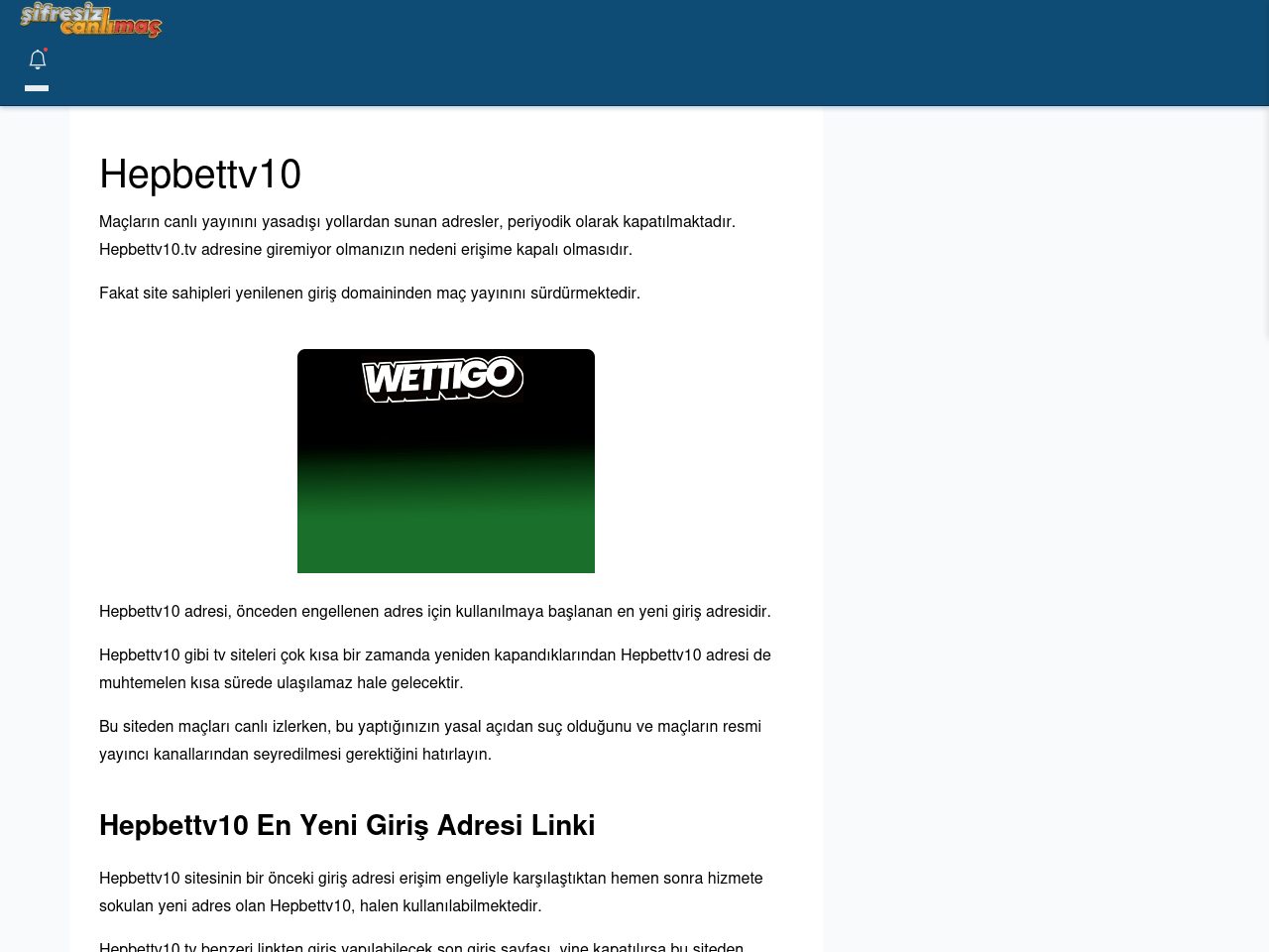 Hepbettv10 Maç İzle - Şifresiz canlı maç izle
